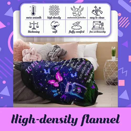 Miniatura 4 de Regalos de cumpleaños para hermanas: manta acogedora de 50 x 60 pulgadas, regalo perfecto para hermanas, el mejor regalo para mujeres, sorpresa