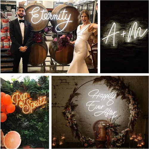 Miniatura 2 de Letrero de neón personalizado LC Sign, letreros de neón LED personalizables para eventos de boda, graduación, regalos de luz de neón LED