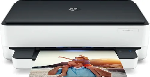 HP Envy 6075 - Impresora inalámbrica todo en uno, incluye 2 años de tinta entregada, impresión móvil, escaneo y copia (8QQ97A)