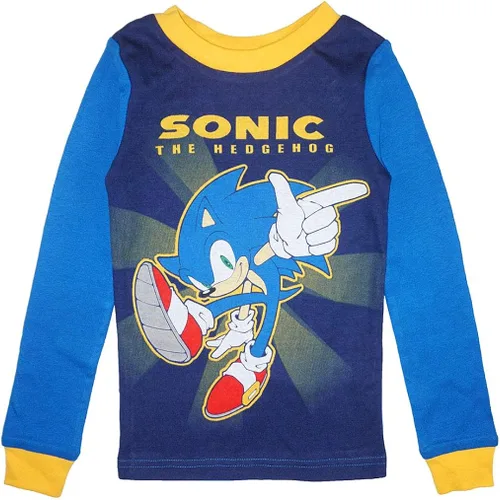 Miniatura 2 de Sonic The Hedgehog Pijama de algodón de 4 piezas para niños