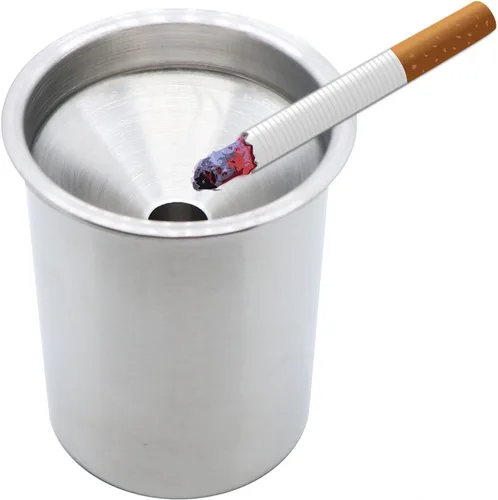 Miniatura 4 de Cenicero de automóvil con tapa, a prueba de olores, cenicero automático sin humo, bandeja de cenizas para portavasos de automóvil, portátil
