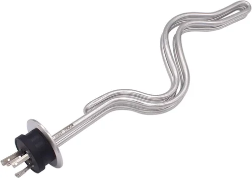 Miniatura 9 de DERNORD Calentador de agua de inmersión de acero inoxidable con elemento calefactor de ondulación de triple abrazadera de 240 V 5500 W con enchufe