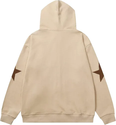 Miniatura 2 de Aelfric Eden Sudadera de gran tamaño con capucha de esqueleto con cremallera para hombre, sudadera con capucha vintage con cuello redondo