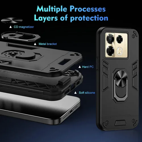 Miniatura 8 de Funda compatible con Xiaomi Redmi Note 12 Pro, funda para Redmi Note 12 Pro Speed/Poco X5 Pro 5G [con protector de pantalla de vidrio templado]
