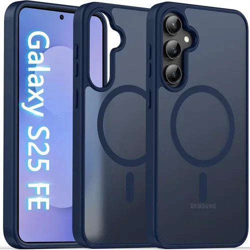 Miniatura 77 de Oterkin Funda magnética para Samsung Galaxy S24 Ultra mate, funda para teléfono S24 Ultra compatible con MagSafe, esmerilada, translúcida, a prueba