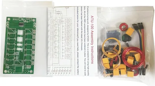 Miniatura 2 de Malahit ATU-100 Sintonizador de antena DIY Kits 1.8-50MHz atu100 Sintonizador automático de antena por N7DDC 7x7 0.96 pulgadas OLED SMT y chip
