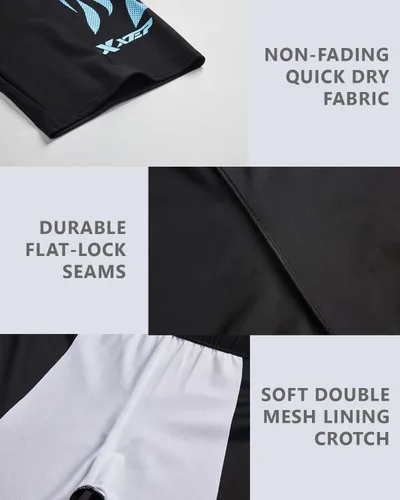 Miniatura 4 de KANAV Traje de baño deportivo para hombre, traje de baño de compresión, pantalones cortos de natación de resistencia, entrenamiento de carreras