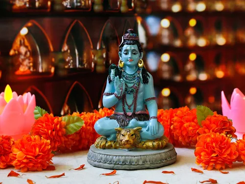 Miniatura 3 de BangBangDa Estatua hindú de Dios Señor Shiva – 5.7 pulgadas de alto Ídolo indio Murti Shiva para la oficina en casa, templo mandir, sala de oración