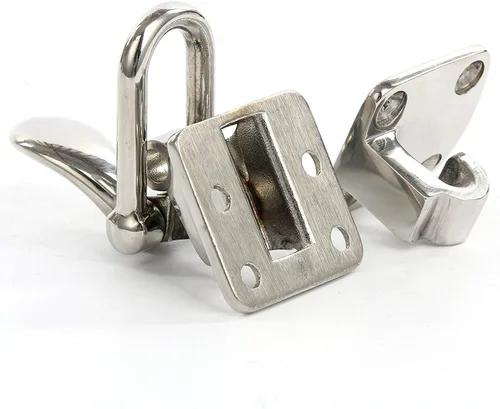 Miniatura 3 de Amarine Made Par de cerrojo de acero inoxidable con cierre de abrazadera de 90 grados para barco, caravana, puerta de escotilla de ático