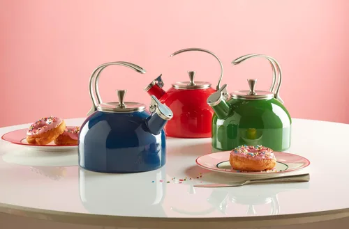 Miniatura 4 de kate spade new york Make It Pop - Hervidor de agua, color rojo