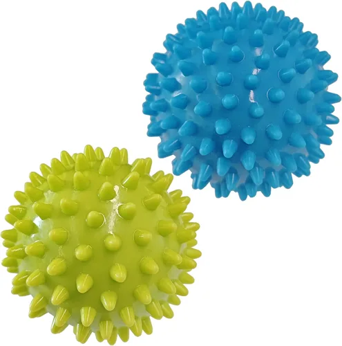 Miniatura 12 de Bolas de masaje con puntas, 3 unidades (firmes, medianas y suaves) bola masajeadora muscular para pies, espalda, cuello, músculos, rodillo 3Color