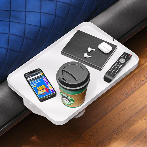 Miniatura 11 de Modern Innovations - Estante de cabecera para cama, dormitorio universitario, estante/organizador de cama para litera superior, bandeja de mesita