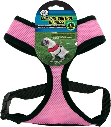 Miniatura 10 de Four Paws Comfort Control - Arnés para perro, color negro, extra pequeño