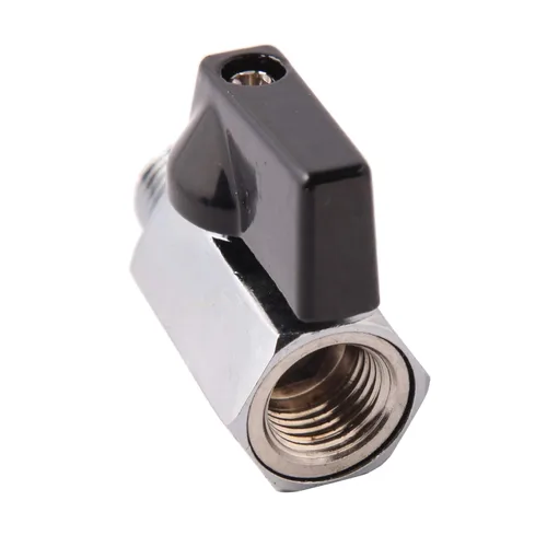 Miniatura 4 de Válvula de bola de latón mini NPT hembra x macho de 1/2
