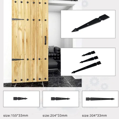 Miniatura 7 de Sonny Brook Hams 4 soportes de esquina decorativos deslizantes – soportes de esquina negros en forma de L para puertas y puertas de garaje (4.921 in)