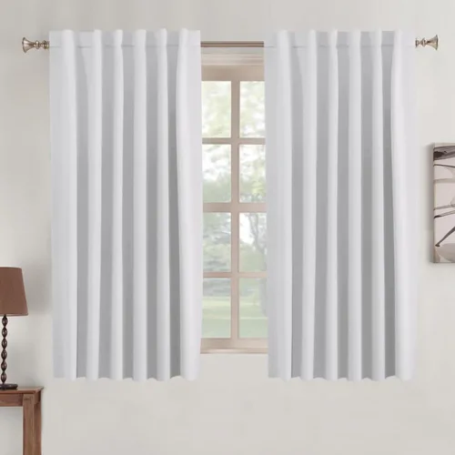 Miniatura 110 de Turquoize Cortinas Opacas para Tratamiento de Ventana con Trabillas Traseras para Sala de Estar/Dormitorio, Tratamientos de Ventana con Aislamiento