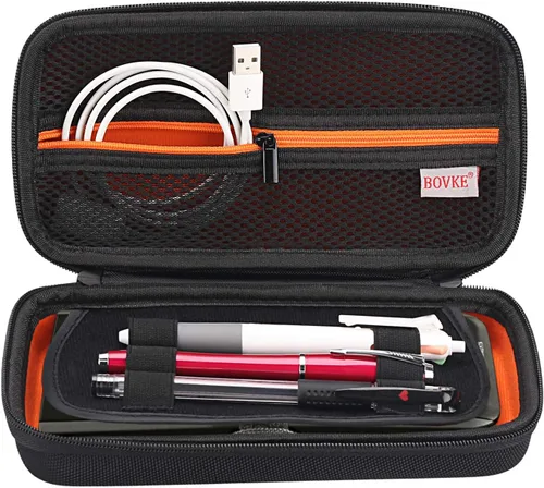 Miniatura 2 de BOVKE para Calculadora gráfica Texas Instruments TI-Nspire CX / CAS, con estuche duro de goma EVA para guardar y transportar, resistente a golpes