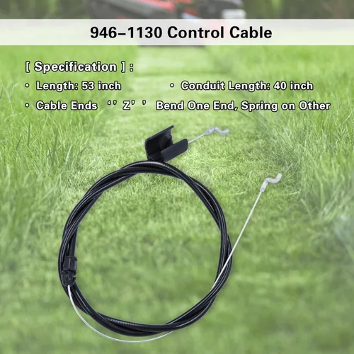 Miniatura 2 de 946-1130 Cable de control para Cub Cadet, MTD, Troy Bilt, Huskee, Bolen, máquina de patio, cortacésped Craftsman, sustituye a Cub Cadet/MTD