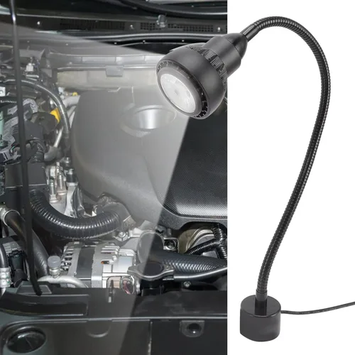 Miniatura 3 de Lámpara de trabajo Led Flexible Protección Ojo Máquina Lámpara Torno Cuello de ganso Luz 9W Luz blanca blanca con Máquina Herramienta Luz 110 220V