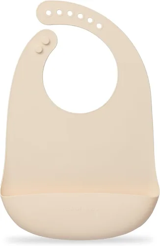 Loulou Lollipop - Babero de silicona suave y resistente al agua para bebés y niños pequeños de 3 a 36 meses, fácil de limpiar, ajustable y agarra