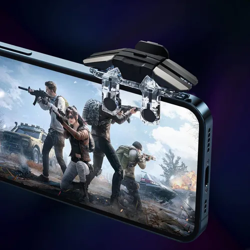 Miniatura 7 de 2022 New Model Mobile Game Controller Trigger, Mobile Game 6 Finger Trigger Sensitive Target Buttons martphone Game Controller Gamepad for