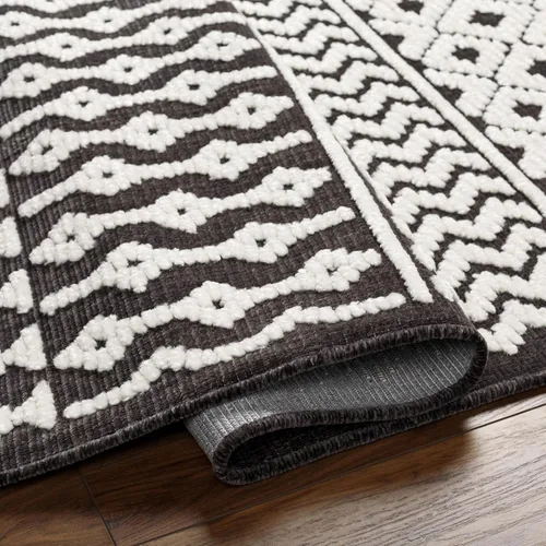 Miniatura 6 de Surya Cottage Lyna Alfombra lavable, 2' x 2'10" (2' x 3'), carbón