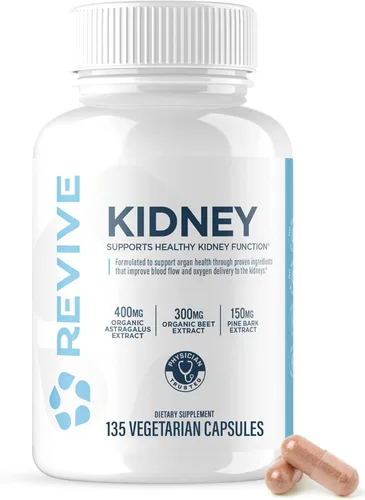 Revive MD Suplemento de apoyo renal para hombres y mujeres – Cápsulas de limpieza y desintoxicación renal para la salud y función general – Apto