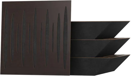 Miniatura 12 de Paquete de 4 trampas para bajos de esquina difusa de absorción de sonido «Pulso» 19.7 x 19.7 x 4 pulgadas Absorción - Difusión - Reflexión