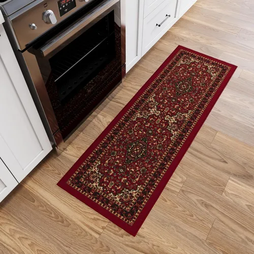Miniatura 21 de Ottomanson Alfombra de 5 x 6,6 pies para sala de estar, alfombra oriental para dormitorio - alfombra grande para piso antideslizante y duradera
