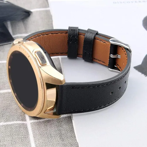 Miniatura 6 de Abanen Correa de reloj de 0.787 in para Garmin Venu Sq/Venu 2 Plus/Vivoactive 6/5, correa de cuero de liberación rápida para Vivoacvit 3, Forerunner