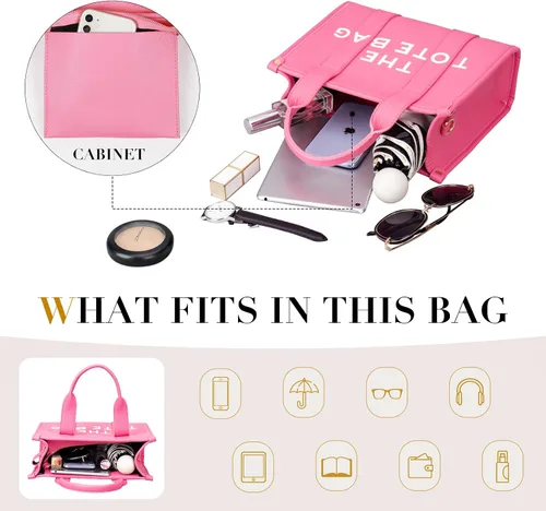 Miniatura 4 de Bolso de mano para mujer, bolso de mano de cuero a la moda, pequeño bolso cruzado personalizado con asa superior para el trabajo y viajes