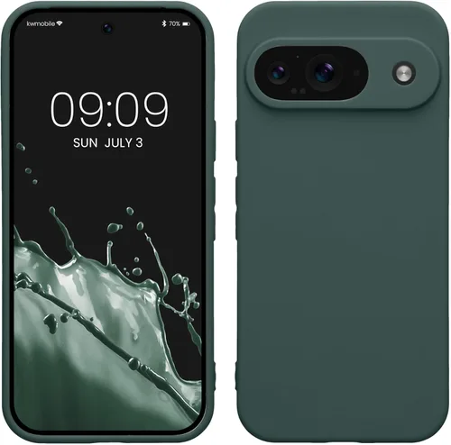 Miniatura 256 de kwmobile Funda compatible con Google Pixel 9 Pro - Funda protectora delgada de TPU para teléfono - Acabado mate suave - Negro mate