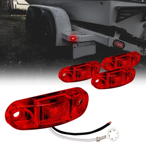 Miniatura 23 de TRUE MODS - Kit de 2 luces marcadoras LED ámbar de 2.5 pulgadas para remolque [DOT FMVSS 108] [SAE P2] [Montaje en superficie] [Impermeable IP67]