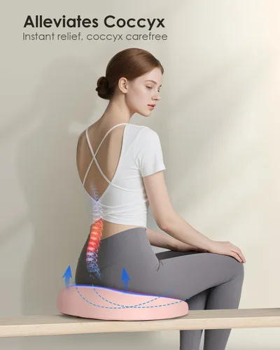 Miniatura 6 de FLORICH - Cojín para Silla de Oficina, Cojín de Espuma Viscoelástica Ergonómico para Silla de Oficina para Alivio de Ciática, Cojín Suave y Memory