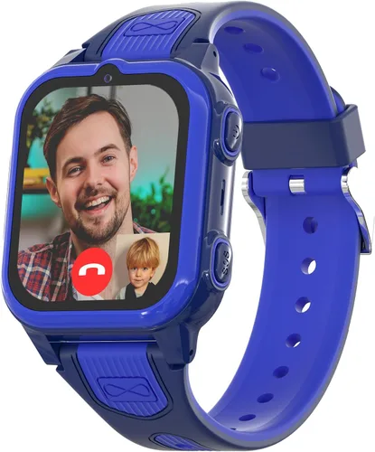 Miniatura 9 de Citfis Reloj inteligente 4G para niños con rastreador GPS, video y llamadas de voz, reloj GPS para niños de 5 a 12 años, cámara de chat SOS, Negro