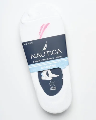Miniatura 2 de Nautica Calcetines deportivos elásticos para mujer con agarre antideslizante (paquete de 3)