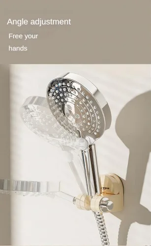 Miniatura 6 de Soporte de ducha con ventosa al vacío, reutilizable, soporte de ducha extraíble (blanco leche)