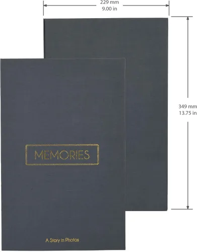 Miniatura 3 de Memories - Álbum de fotos de mesa auxiliar, capacidad para 180 fotos de 4 x 6 pulgadas, lino gris