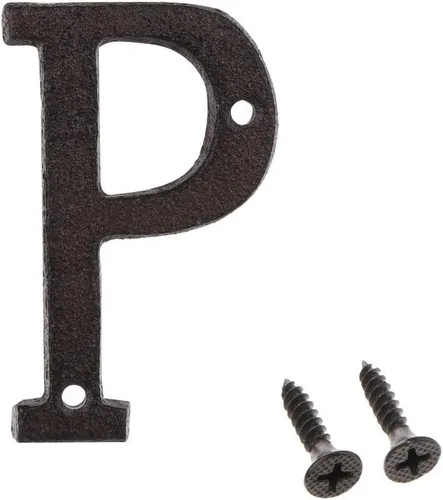 Miniatura 18 de Número de dirección de 3 pulgadas, números de casa para exterior, decoración de buzón de puerta de jardín de metal de hierro fundido con tornillos, 0
