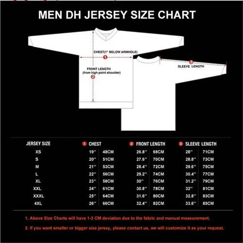Miniatura 3 de PSPORT Men's Mountain Bike Jersey Long Sleeve Cycling Shirt Downhill Racewear Motocross T-Shirt MTB Jersey