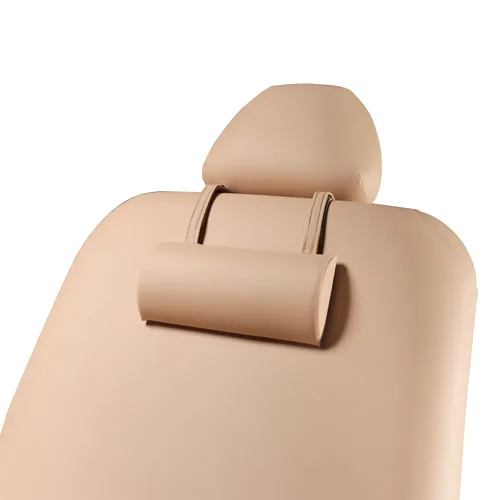 Miniatura 6 de Master Massage Claudia Mesa de masaje estacionaria con respaldo inclinado neumático y reposapiernas, color crema con patas de caoba, 30 pulgadas