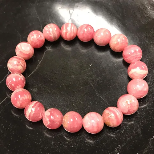 Miniatura 631 de Gem Avenue Handmade Round Bead Stretch Bracelet Unisex Natural Stone Beaded Jewelry for Men & Women, Elastic Wristband for Daily Wear