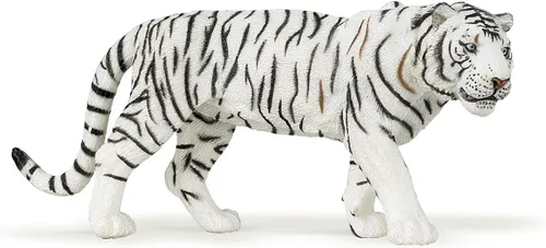 Papo -Pintado a mano - Figura -Wild Animal Kingdom - Tigre blanco -50045 -Coleccionable - para niños - Adecuado para niños y niñas- a partir de 3