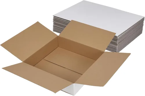Miniatura 45 de Hoikwo Paquete de 40 cajas de envío de 4 x 4 x 2 para pequeñas empresas, cajas de cartón de embalaje negras, caja de embalaje de correo móvil