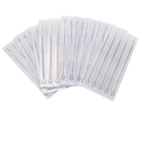 Miniatura 2 de Agujas de tatuaje genéricas 1RL – 50 piezas desechables esterilizadas Bugpin Premium Quality Tattoo Needle Liners 1 Round Liner Silver