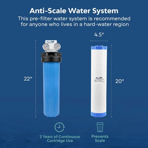Miniatura 4 de Applied Membranes Inc. Descalcificador de agua para calentador de agua sin tanque y protección de báscula para toda la casa