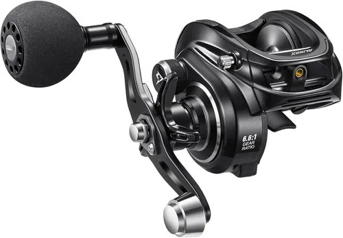 Miniatura 10 de Piscifun Carrete de pesca Alijoz 300 Baitcaster, carrete de cebo de marco de aluminio, 33 libras de arrastre máximo, carrete de fundición de bajo