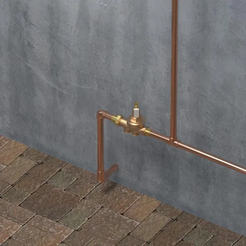 Miniatura 17 de Zurn Wilkins válvula de latón reductora de presión de agua de 3/4 de pulgada Modelo 34-600XL con válvula de revisión de paso y colador, Unión FNPT x