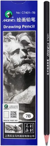 Miniatura 2 de Lápices de boceto, pinturas artísticas, lápices de madera, lápices profesionales, 12 piezas (7B)