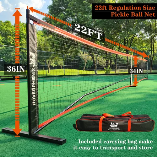 Miniatura 3 de Portable Pickleball Net - 22FT Regualtion Size Pickle Ball Net，Weather Resistant Steady Steel Frame and Carry Bag for Indoor, Outdoor, Driveway